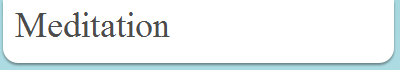 Meditation